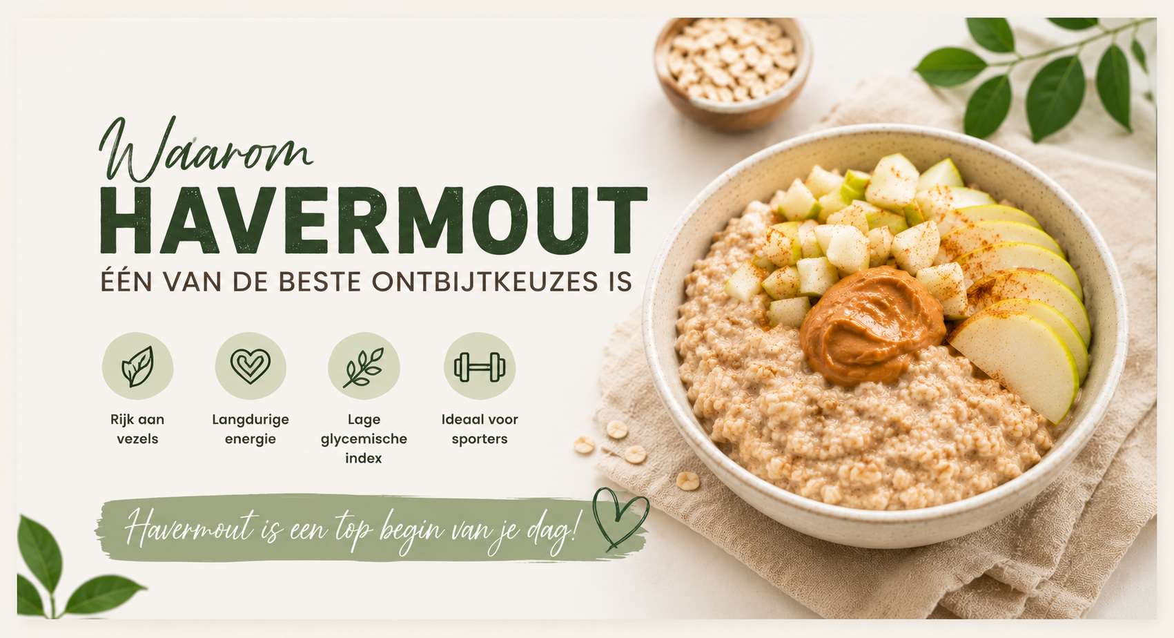 Waarom havermout één van de beste ontbijtkeuzes is