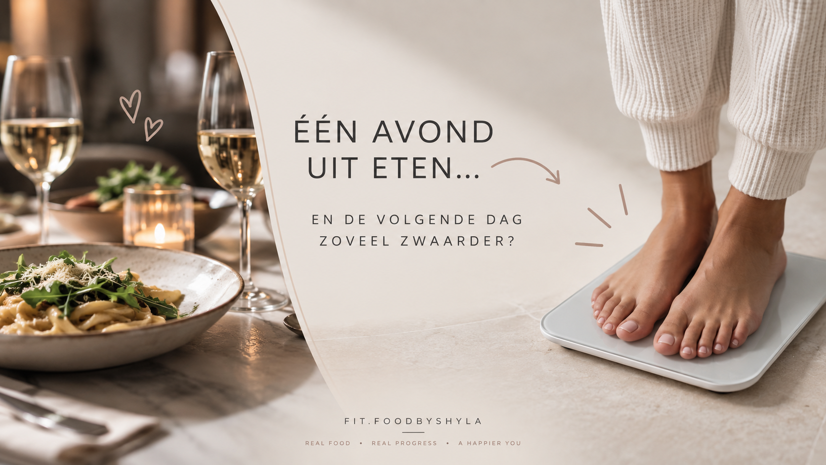 Na één avond uit eten ineens 1 of 2 kilo zwaarder? Dit is wat er écht gebeurt