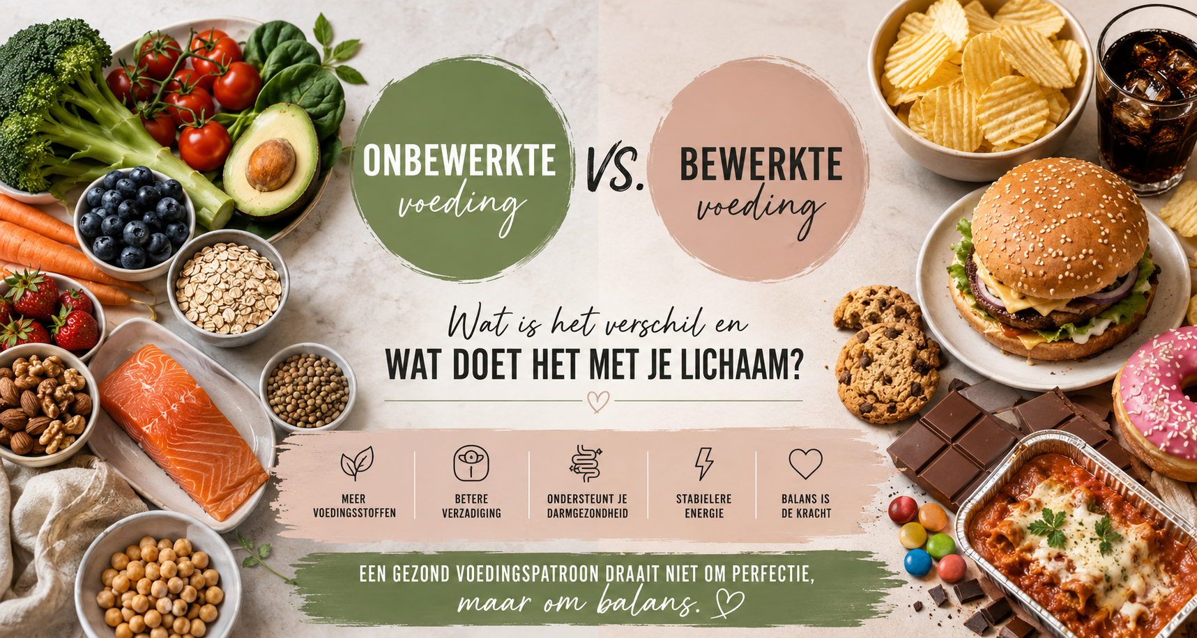 Onbewerkte voeding vs. bewerkte voeding: wat is het verschil?